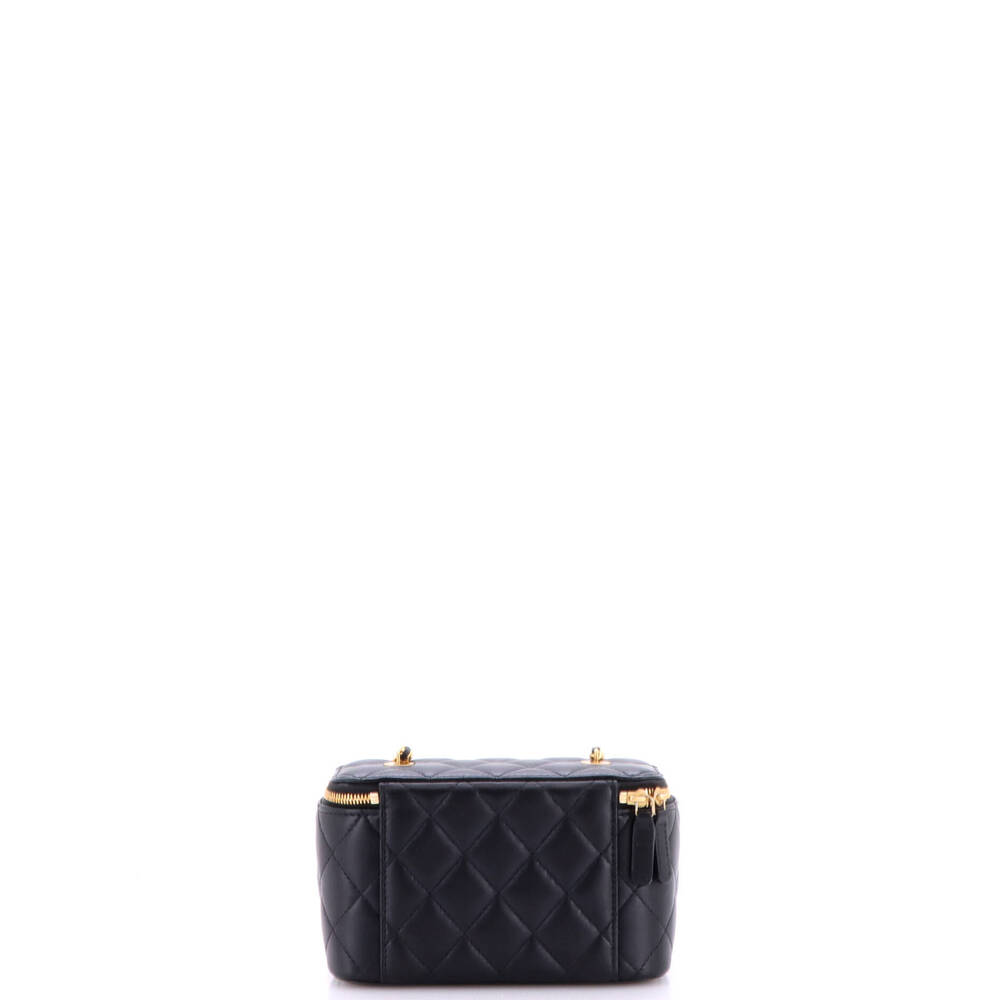 Chanel Small Coco de Toi Heart Vanity Case with Chain Quilted Lambskin - Picture 3 of 7
